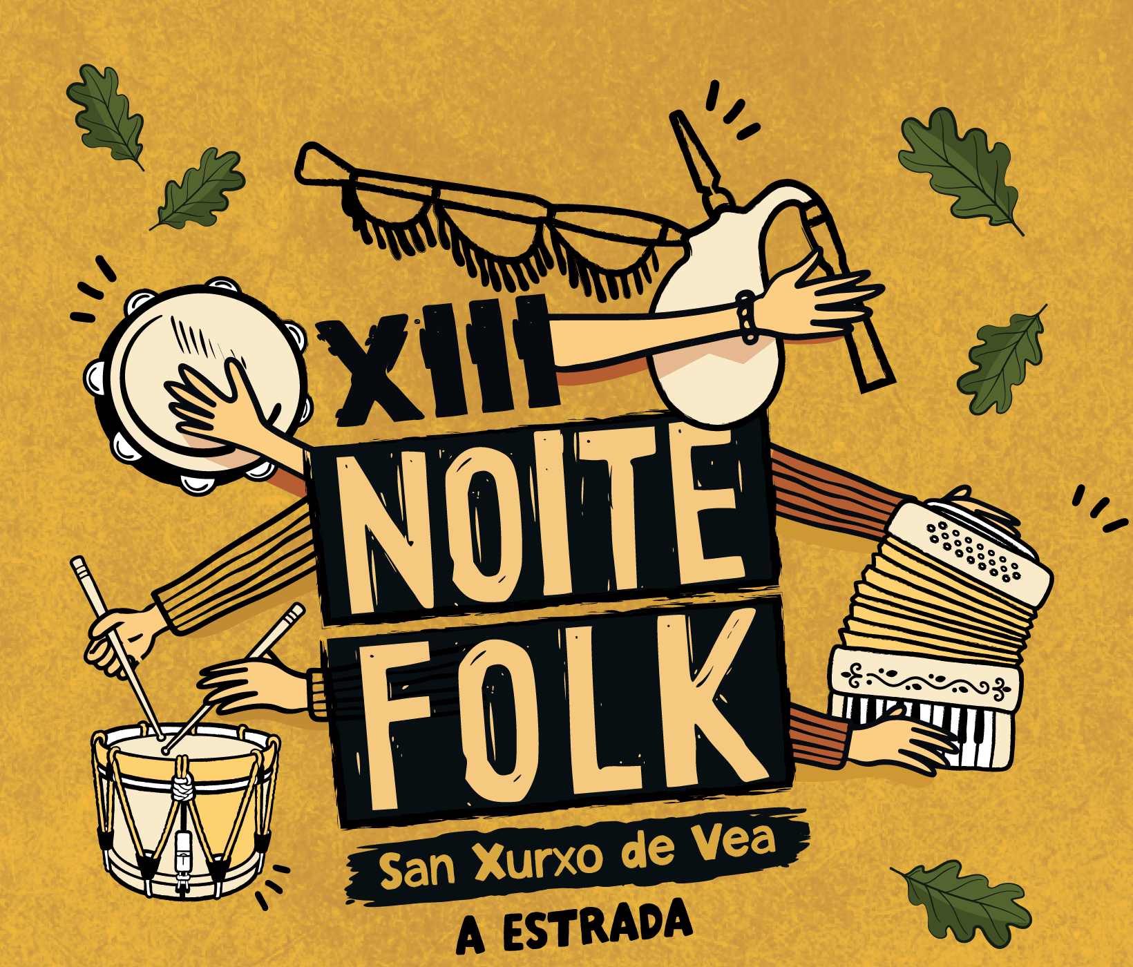 Cartel do XIII Noite Folk San Xurxo de Vea